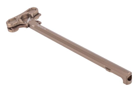 Ambidextrous AR-10 charging handle, FDE anodized.